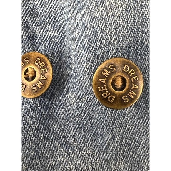 Dreams women’s large denim floral best front buttons, V neck Cotton - Picture 10 of 14